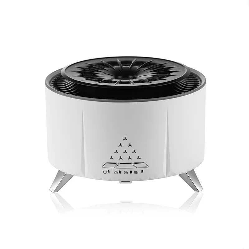 Flame Volcano Air Humidifier Sleep Assist Bluetooth Speaker eEssential Oils Diffuser Aromatherapy Machine with Remote Control