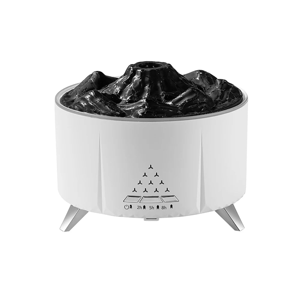 Flame Volcano Air Humidifier Sleep Assist Bluetooth Speaker eEssential Oils Diffuser Aromatherapy Machine with Remote Control