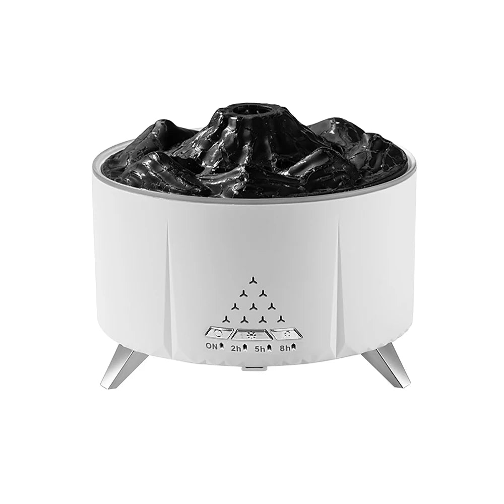 Flame Volcano Air Humidifier Sleep Assist Bluetooth Speaker eEssential Oils Diffuser Aromatherapy Machine with Remote Control
